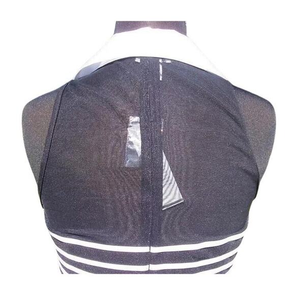 Cache Sheer Mesh OTTOMAN Event Top New Size 4/6 S Black White NWT $158 - Picture 4 of 9